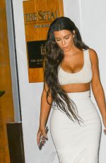 KIM KARDASHIAN Out for Dinner in Miami 09/19/2016