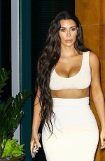 KIM KARDASHIAN Out for Dinner in Miami 09/19/2016