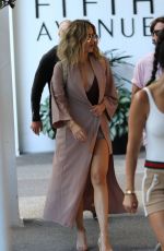 KOURTNEY and KHLOE KARDASHIAN Shoppig in Bal Harbour in Miami 09/14/2016