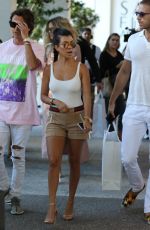 KOURTNEY and KHLOE KARDASHIAN Shoppig in Bal Harbour in Miami 09/14/2016