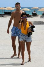 KOURTNEY KARDASHIAN at a Beach in Miami 09/14/2016