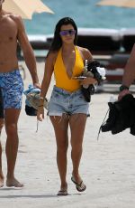 KOURTNEY KARDASHIAN at a Beach in Miami 09/14/2016