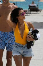 KOURTNEY KARDASHIAN at a Beach in Miami 09/14/2016