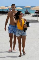 KOURTNEY KARDASHIAN at a Beach in Miami 09/14/2016