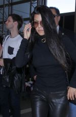 KOURTNEY KARDASHIAN at LAX Airport in Los Angeles 09/28/2016