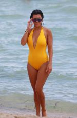 KOURTNEY KARDASHIAN in Swimsuit at a Beach in Miami 09/14/2016