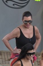 KOURTNEY KARDASHIAN in Swimsuit at a Boat in Capri 09/04/2016