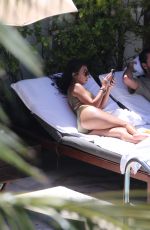 KOURTNEY KARDASHIAN in Swimsuit at a Pool in Miami 09/15/2016