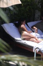 KOURTNEY KARDASHIAN in Swimsuit at a Pool in Miami 09/15/2016