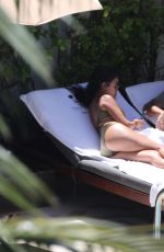 KOURTNEY KARDASHIAN in Swimsuit at a Pool in Miami 09/15/2016