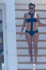 KOURTNEY KARDASHIAN in Swimsuit at a Yacht in France 09/08/2016