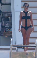 KOURTNEY KARDASHIAN in Swimsuit at a Yacht in France 09/08/2016