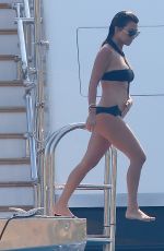 KOURTNEY KARDASHIAN in Swimsuit at a Yacht in France 09/08/2016