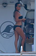 KOURTNEY KARDASHIAN in Swimsuit at a Yacht in France 09/08/2016