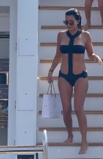 KOURTNEY KARDASHIAN in Swimsuit at a Yacht in France 09/08/2016