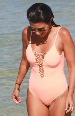 KOURTNEY KARDASHIAN in Swimsuit oat a Beach in Miami 09/17/2016