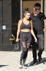 KOURTNEY KARDASHIAN in Tights Out in Calabasas 09/26/2016