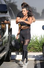 KOURTNEY KARDASHIAN in Tights Out in Calabasas 09/26/2016