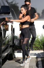 KOURTNEY KARDASHIAN in Tights Out in Calabasas 09/26/2016