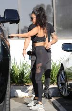 KOURTNEY KARDASHIAN in Tights Out in Calabasas 09/26/2016