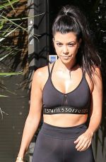 KOURTNEY KARDASHIAN in Tights Out in Calabasas 09/26/2016