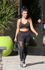 KOURTNEY KARDASHIAN in Tights Out in Calabasas 09/26/2016
