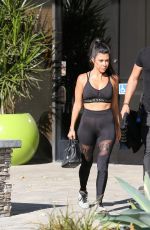 KOURTNEY KARDASHIAN in Tights Out in Calabasas 09/26/2016