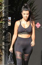 KOURTNEY KARDASHIAN in Tights Out in Calabasas 09/26/2016