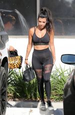 KOURTNEY KARDASHIAN in Tights Out in Calabasas 09/26/2016