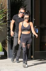 KOURTNEY KARDASHIAN in Tights Out in Calabasas 09/26/2016