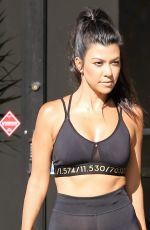KOURTNEY KARDASHIAN in Tights Out in Calabasas 09/26/2016