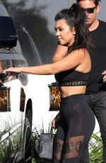 KOURTNEY KARDASHIAN in Tights Out in Calabasas 09/26/2016