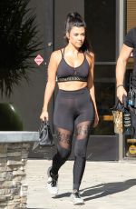 KOURTNEY KARDASHIAN in Tights Out in Calabasas 09/26/2016
