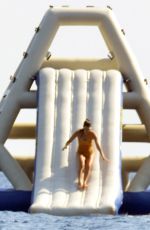 KOURTNEY KARDASHIAN on Holiday in Capri 09/02/2016