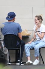 KRISTEN STEWART Out for Breakfast in Los Angeles 09/22/2016