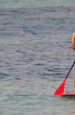 KRISTINA CAVALLARI in Bikini Paddleboarding in Bali 09/10/2016