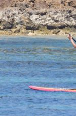 KRISTINA CAVALLARI in Bikini Paddleboarding in Bali 09/10/2016