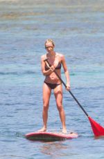 KRISTINA CAVALLARI in Bikini Paddleboarding in Bali 09/10/2016