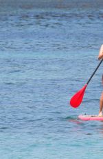 KRISTINA CAVALLARI in Bikini Paddleboarding in Bali 09/10/2016