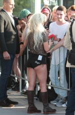 LADY GAGA at Schoenefeld Airport in Berlin 09/08/2016