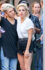 LADY GAGA Leaves a Studio in New York 09/16/2016