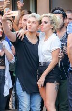 LADY GAGA Leaves a Studio in New York 09/16/2016