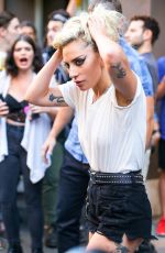 LADY GAGA Leaves a Studio in New York 09/16/2016