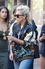 LADY GAGA Leaves Electric Lady Recording Studio in New York 09/15/2016