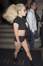 LADY GAGA Leaves Her Hotel in London 09/11/2016