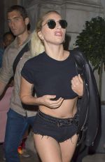 LADY GAGA Leaves Her Hotel in London 09/11/2016