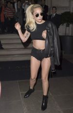 LADY GAGA Leaves Her Hotel in London 09/11/2016