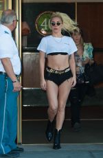 LADY GAGA Leaving Her Apartment in New York 09/12/2016