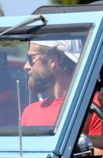 LADY GAGA Driving Her Ford Bronco Out in Malibu 09/04/2016