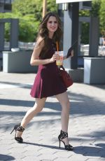 LAURA MARANO on the Set of Extra in Los Angeles 09/07/2016